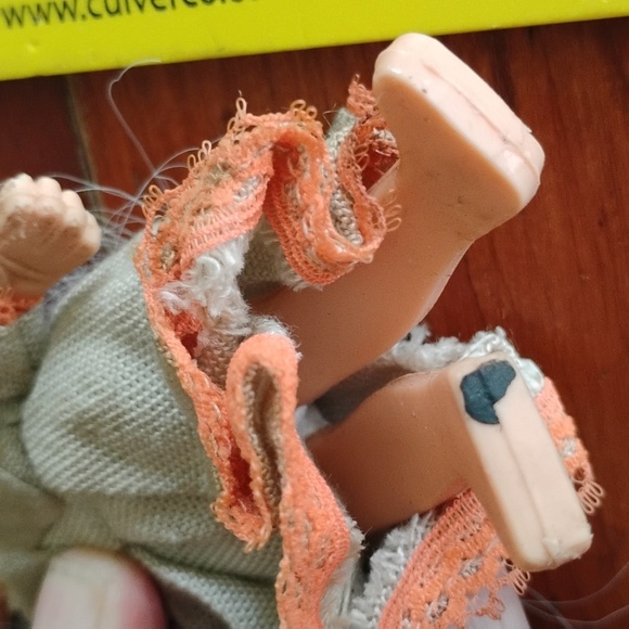 Vintage FLATSY 1969 Doll Rare LINEN DRESS - Picture 5 of 16